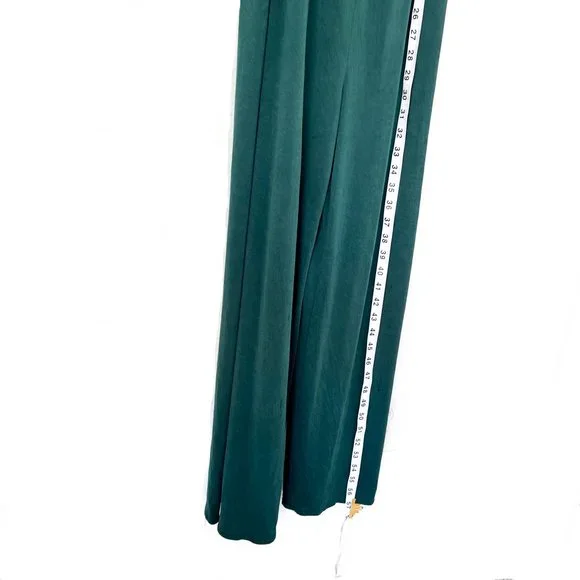 urban outfitters emerald green wide leg jumpsuit - Picture 4 of 6